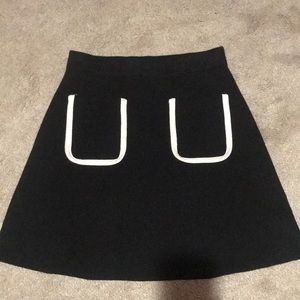 I am selling a black and white pocket skirt